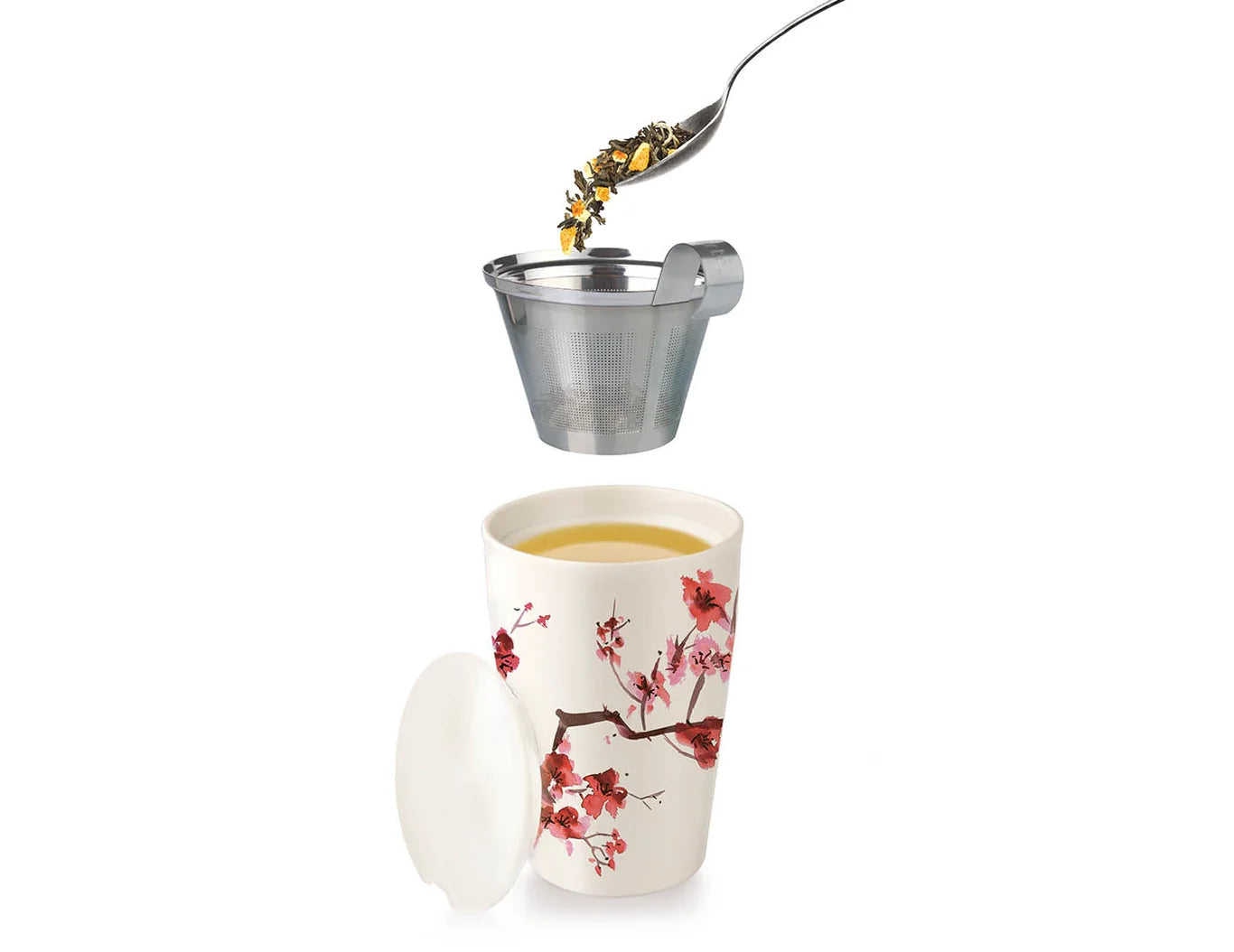 TEA FORTE TAZA INFUSOR KATI CHERRY