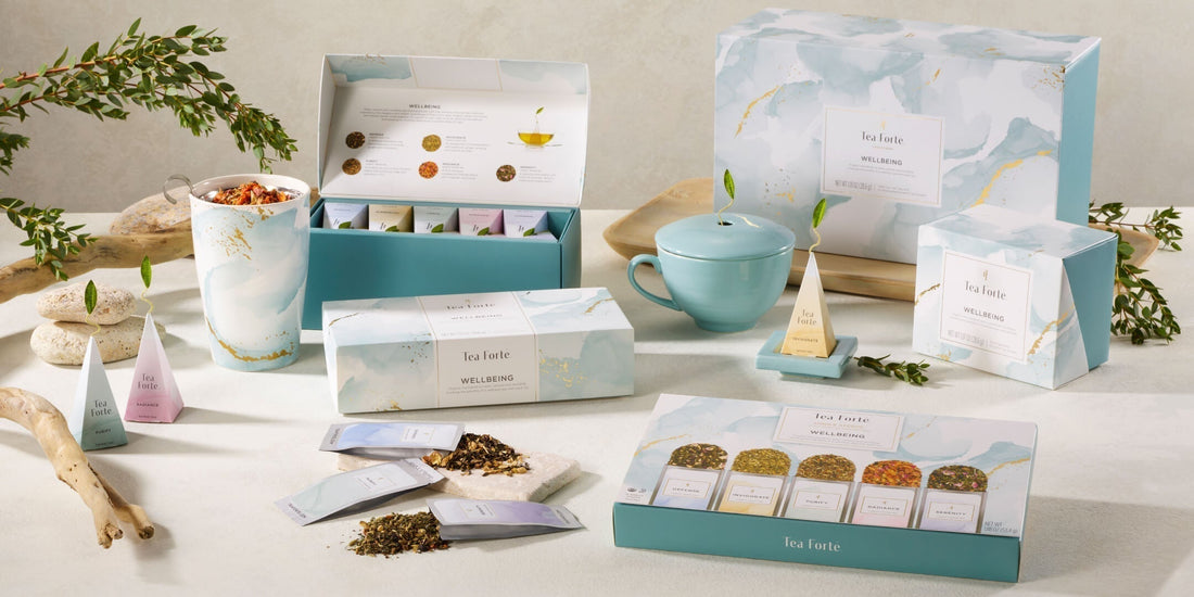 Colección Tea Forté Wellbeing — variedad de tés por momento del día