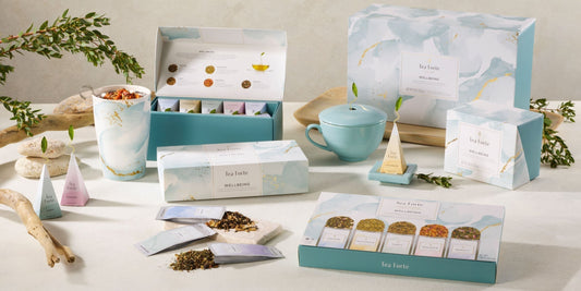 Colección Tea Forté Wellbeing — variedad de tés por momento del día
