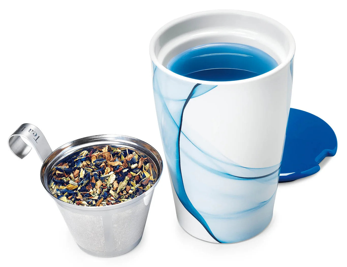 TEA FORTE TAZA INFUSOR KATI BLUE