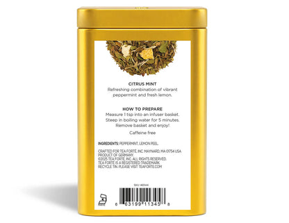 Tisana Citrus Mint Hojas Sueltas vista 3 — Tea Forté México