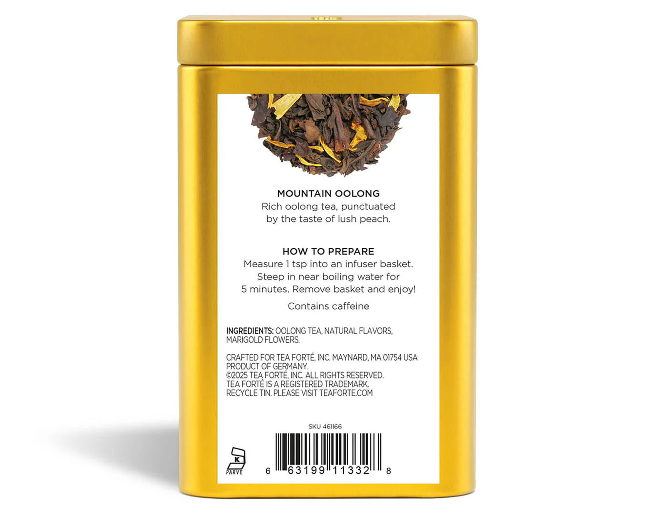 Té Oolong Mountain Oolong Hojas Sueltas vista 3 — Tea Forté México