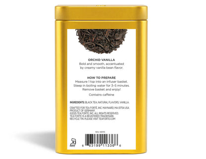 Té Negro Vainilla Orchid en Hoja Suelta | Tea Forté
