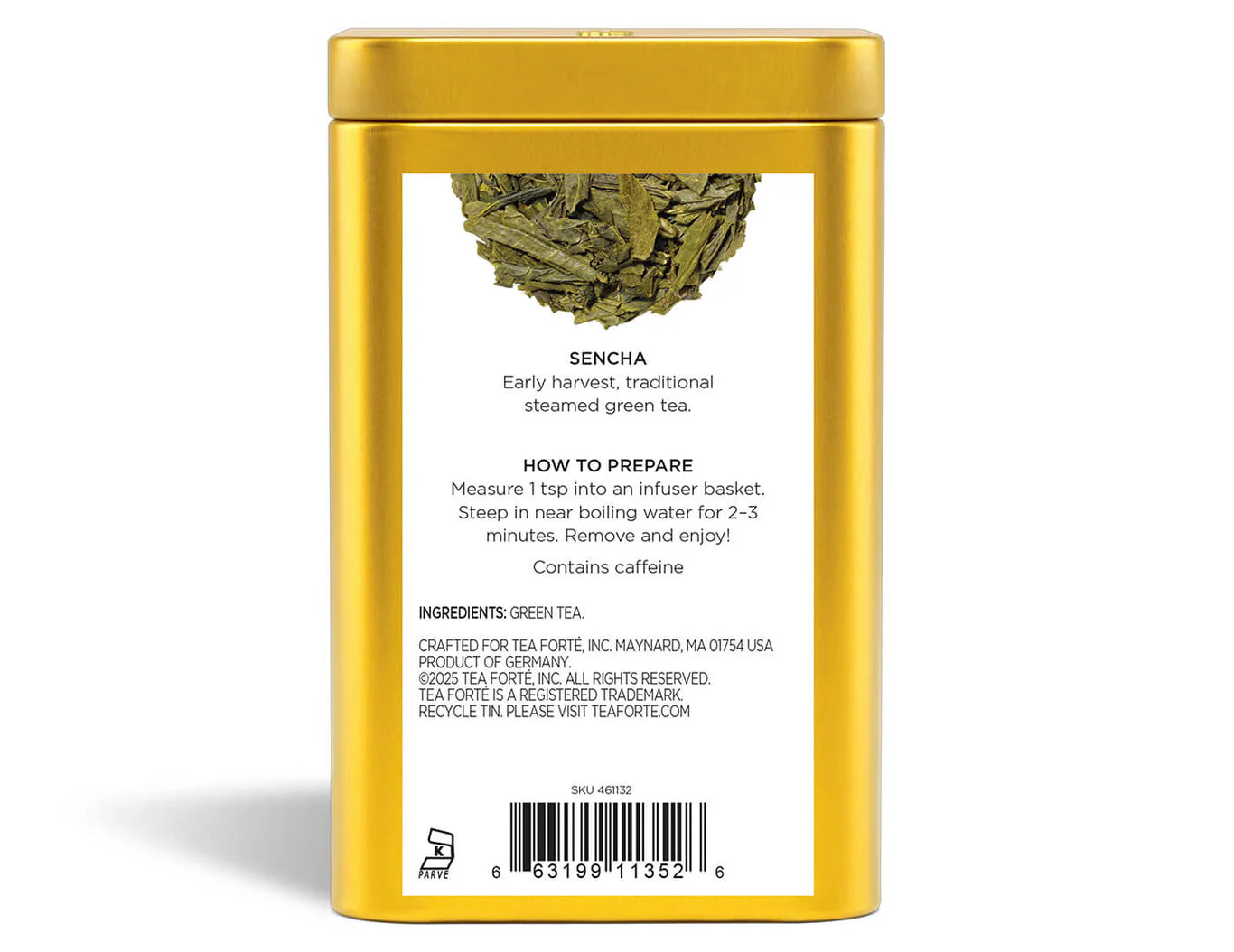 Té Verde Sencha en Hoja Suelta | Tea Forté México