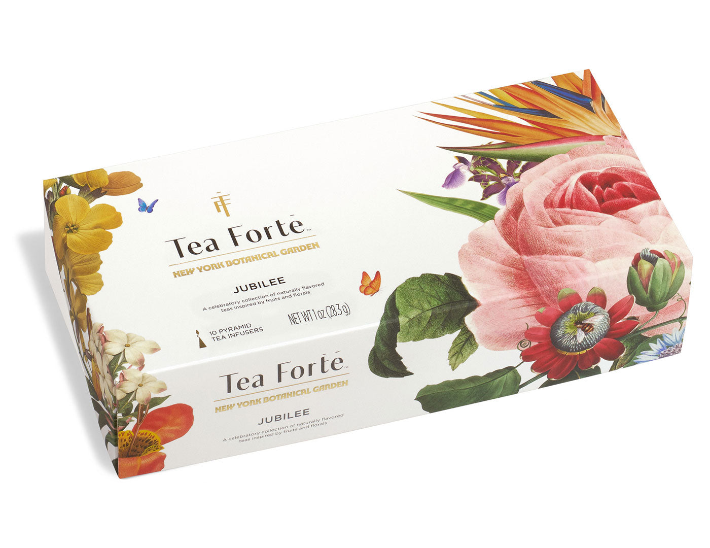 Jubilee Tea Forté, caja petite cerrada con arte botánico | Tea Forté México