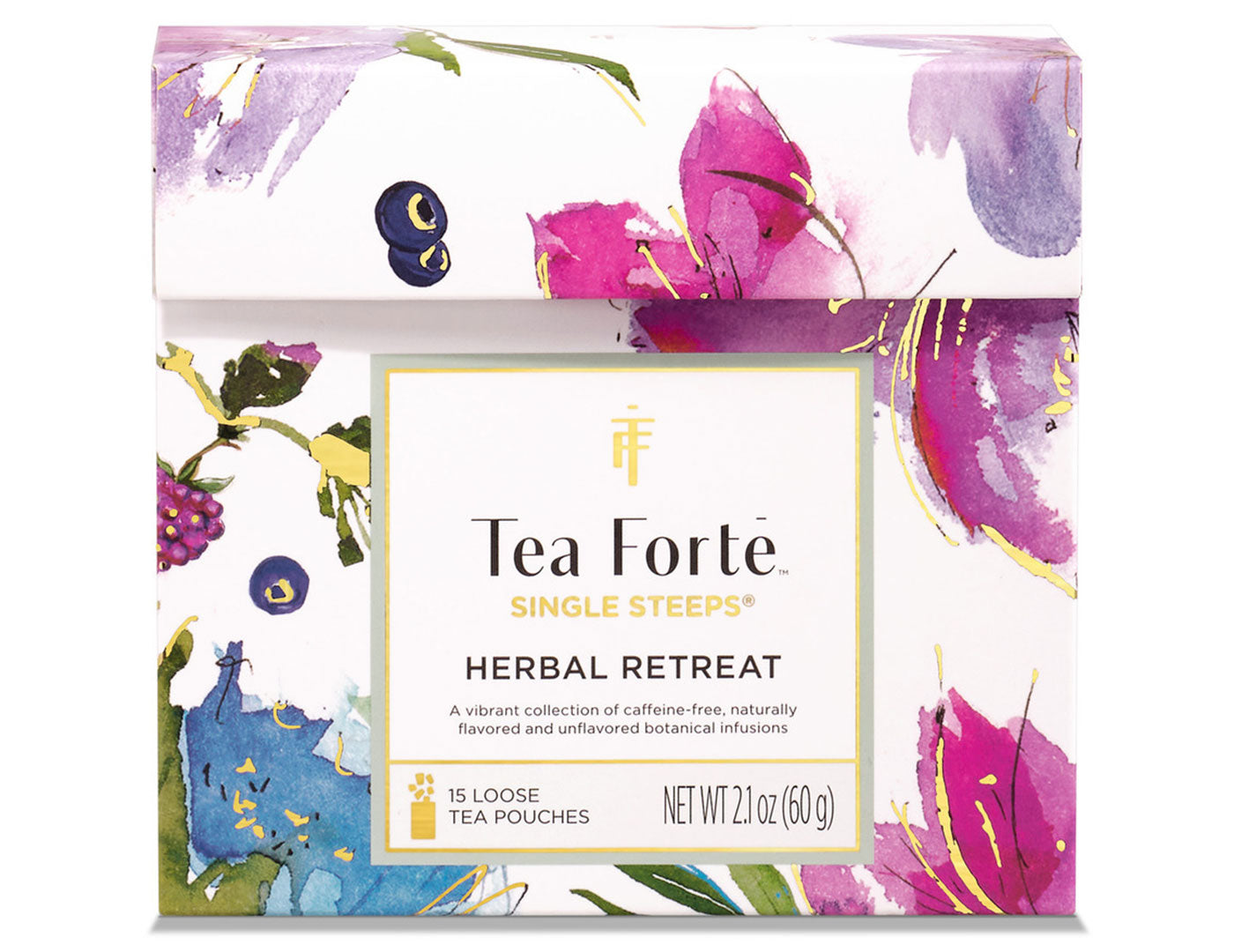 Hojas sueltas Herbal Retreat de Tea Forté, tisanas afrutadas sin cafeína | Tea Forté México