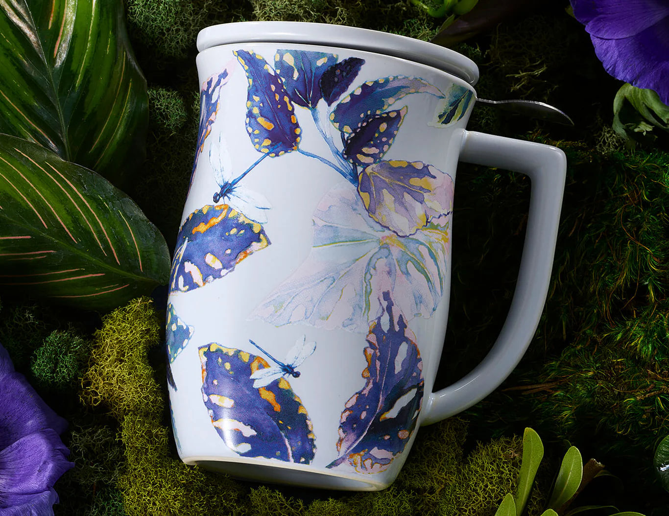 Taza con Infusor Fiore Demoiselle | Estilo y Té en Armonía