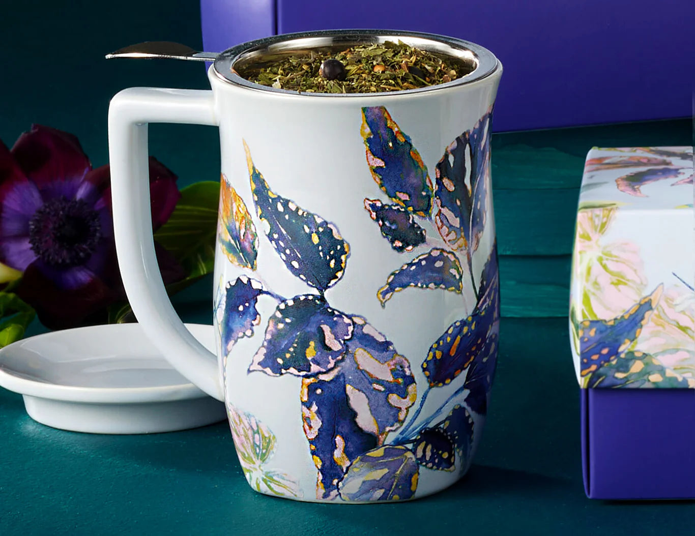 Taza con Infusor Fiore Demoiselle | Estilo y Té en Armonía