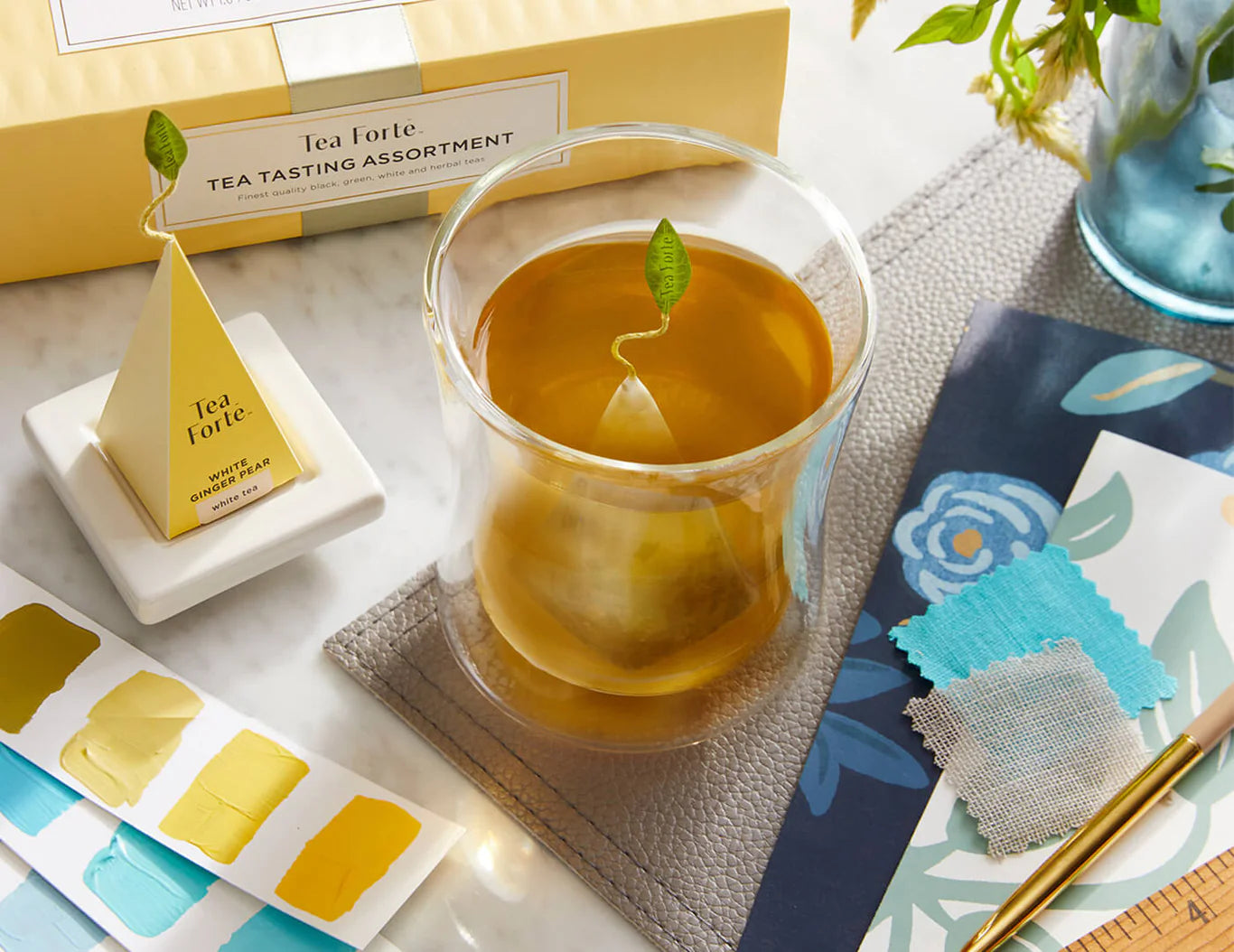 TEA FORTE VASO VIDRIO AISLADO TÉA POOM