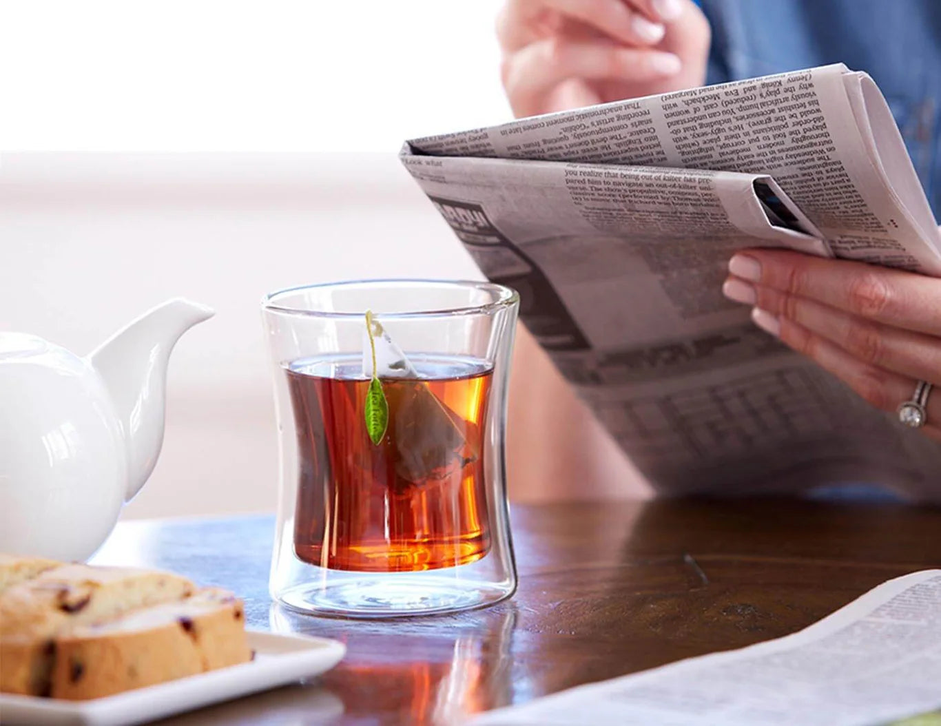 TEA FORTE VASO VIDRIO AISLADO TÉA POOM