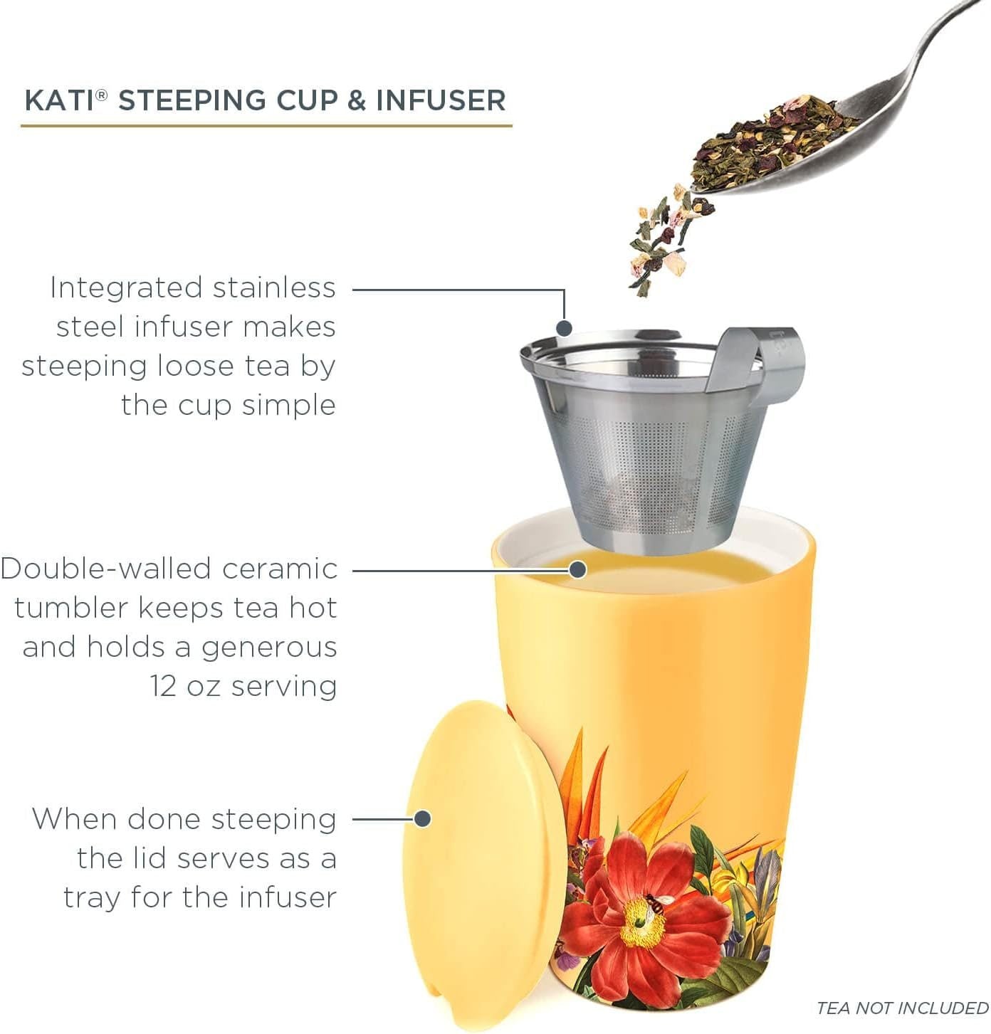 TEA FORTE TAZA INFUSOR KATI PARADIS