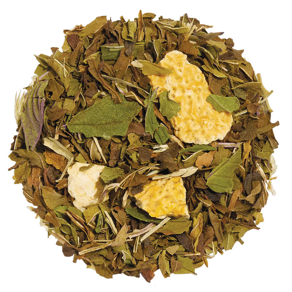 Tisana Citrus Mint Hojas Sueltas detalle — Tea Forté México