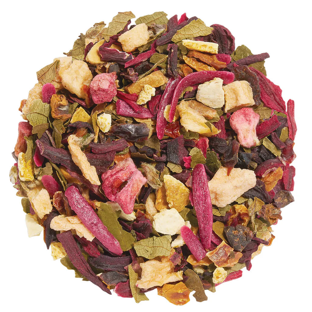 Tisana Raspberry Nectar Hojas Sueltas detalle — Tea Forté México