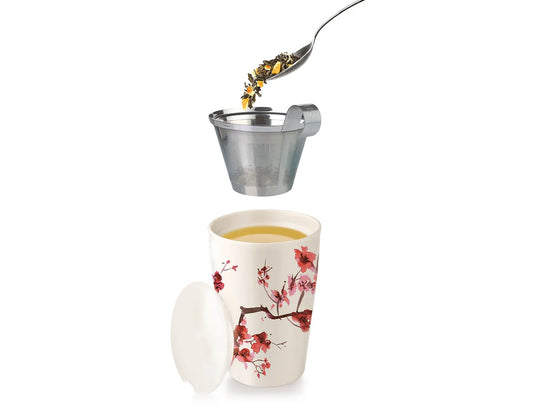 TEA FORTE TAZA INFUSOR KATI CHERRY